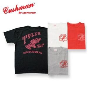 クッシュマン リサイクルコットンプリントTee   (TYLER)  CUSHMAN 半袖Ｔシャツ コットン100％ 26835｜agogo55