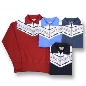 WHITESVILLE WHITES VILLE ホワイツビル 雪柄 クルーネック スウェット