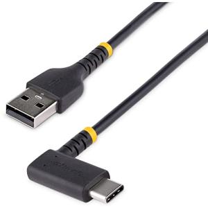 StarTech.com USBケーブル／USB-A - USB-C／1m／USB 2.0／L型 右向き／急速充電 & データ転送／高耐久 アラミド繊の商品画像