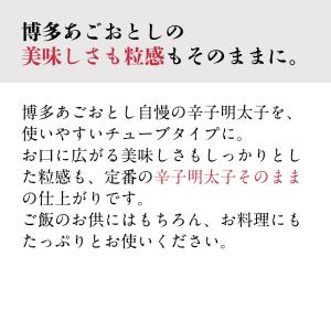 明太子 チューブ 博多あごおとし 粒より あご...の詳細画像3