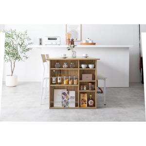 4点セット Super 収納付伸長式ダイニング...の詳細画像4