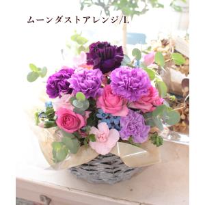 【2024母の日】お花おまかせムーンダストアレンジ/L 母の日 花 アレンジフラワー 誕生日 お見舞い 土日祝も営業 結婚祝い ギフト｜agreable1999