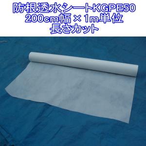 防根透水シートKGPE50 - 200cm幅×1m単位 長さカット【定形外郵便対応 可】