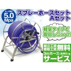 永田 アルミホース巻取機 SAL-100(G1/4より戻し付) : アグリズ ヤフー