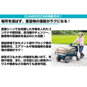 電動運搬車 マキタ CUA600DZM パイプ...の詳細画像1