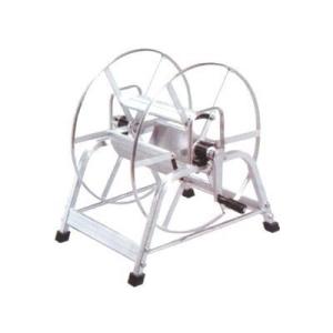 アルミス アルミ製ホース巻取機ラック式50m(ISOより戻し付き