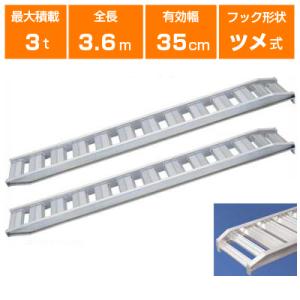 ALINCO（アルインコ） アルミブリッジ 4t 3.6m 2本セット 昭和ブリッジ