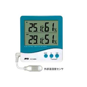 A&amp;D エー・アンド・デイ 温度計 AD-5648A 外部センサー付き温湿度計 AD-5648A デ...