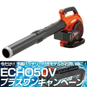 やまびこエコー BPB510/2E+1 充電式ブロワー ブロア (本体のみ) (手持ち式) (50V) (2Pバッテリー2個 充電器付き)｜agriz