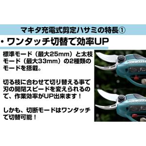 電動剪定バサミ マキタ UP361DPG2 充...の詳細画像2