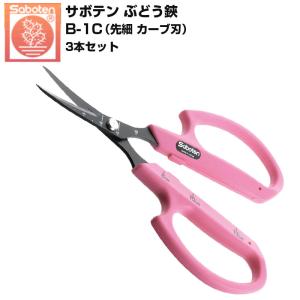 (3本セット) サボテン ぶどう鋏 先細 カーブ...の商品画像