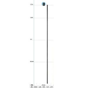 タイガー（TIGER） ガイシ付FRP支柱 FRP185 20本入 直径20mm 全長185cm