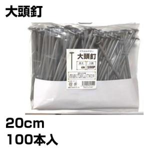 防草シート ピン 20cm シンセイ 大頭釘 100本 止め釘 シート押さえピン 固定ピン 止めピン 押さえピン 人工芝