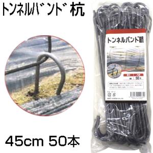 シンセイ トンネルバンド杭 50本 40cm (頂部から先端まで33.5cm