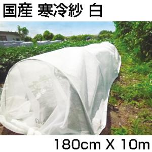 シンセイ 国産 寒冷紗 白 1.8m X 10m 1枚 180cm 農業資材