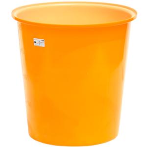 丸型ポリ桶　漬物　200L M-200 オレンジ　直径760×高さ778 中古 スイコー M型容器 M-200 （丸型タンク 200L 桶・おけ）（個人宅配送