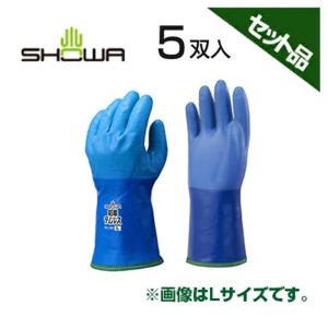 ショーワグローブ 手袋 防寒テムレス L No.282 -L ブルー x5セット 透