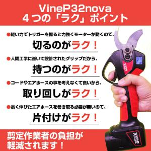 高枝切はさみ 電動剪定バサミ バイン P32e...の詳細画像5