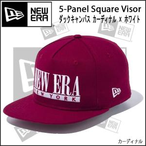 帽子 キャップ cap メンズ レディース ニューエラ NEW ERA 5-Panel Square Visor Duck Canvas カーディナル/カーディナルの商品画像