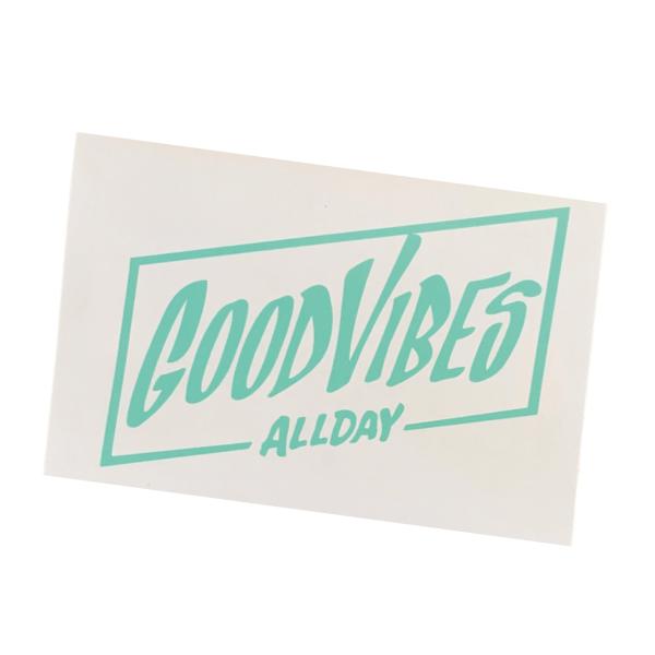 808ALLDAY GOODVIBES ALLDAY カッティングステッカー ミント HI ハワイ ...
