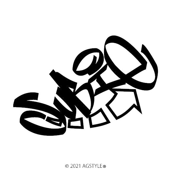 SuBie オリジナル カッティング ステッカー タギング USDM 北米 ワンポイント ステッカー...