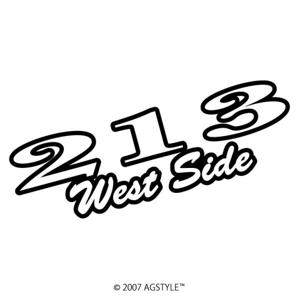 213 West Side カッティングステッカー 車 JDM USDM HDM STANCE US...