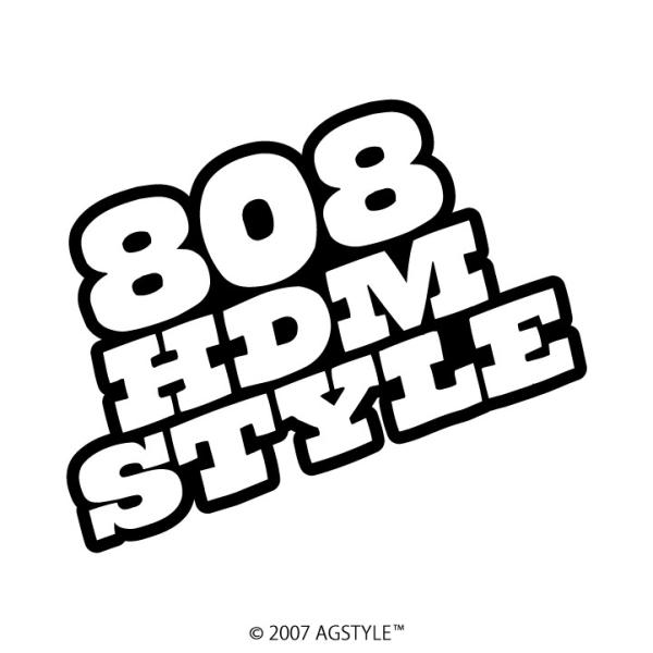 808 HDM STYLE カッティングステッカー 車 JDM USDM HDM STANCE US...