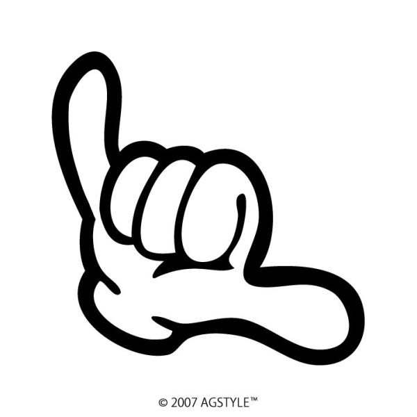 ハングルース カッティングステッカー ステッカー サーフ スノボ 波 雪 車 JDM USDM US...