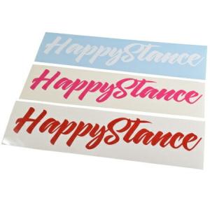 HappyStance カッティングステッカー ハッピー スタンス スラムド オフセット アウトリップ JDM USDM HDM ホワイト レッド ピンク