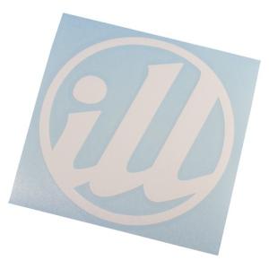 ILL TEAM ROUND VINYL カッティングステッカー ホワイト USDM JDM HDM...