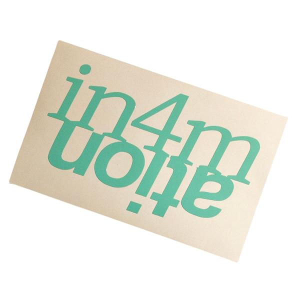 IN4MATION ロゴ カッティングステッカー ミント USDM JDM HDM Slammed ...