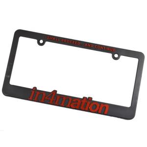 ディスプレイ用 U.S.A ライセンスフレーム IN4MATION レッド 1枚 スタネ ガレージラ...