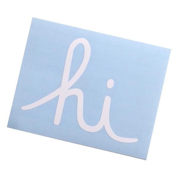 Sサイズ IN4MATION hi ロゴ カッティングステッカー ホワイト USDM JDM HDM...