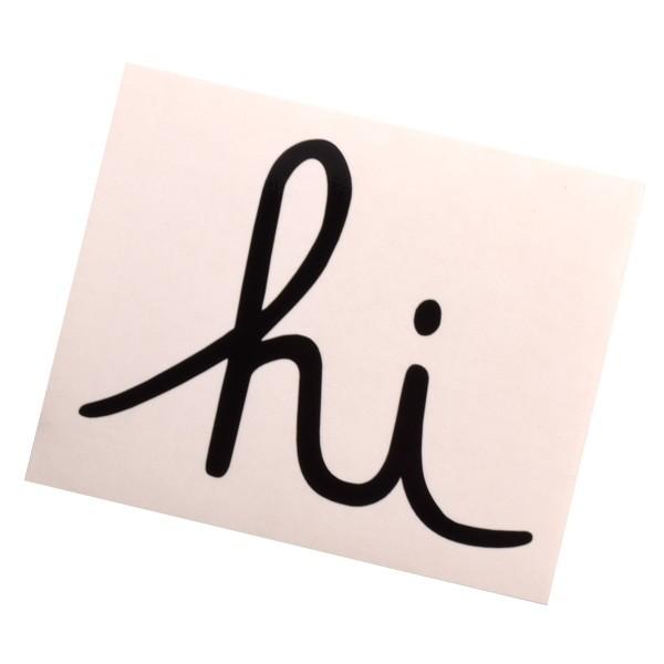 Sサイズ IN4MATION hi ロゴ カッティングステッカー ブラック USDM JDM HDM...