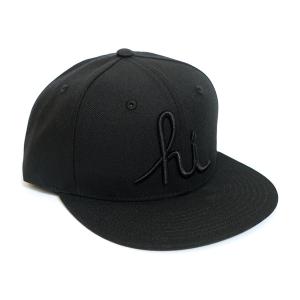 IN4MATION BLACK FRIDAY BLACK ON BLACK HI HAT スナップバックキャップ インフォメーション 帽子 ブラックフライデー限定 キャップコーデ SK8 スケボー｜agstyle