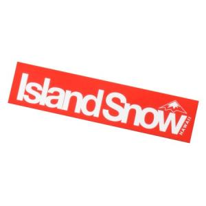 IslandSnow HAWAII プリント ステッカー レッド アイランド スノー シェブアイス 希少 車 アクセサリー カーアクセサリー アロハ カイルア ハワイ｜agstyle