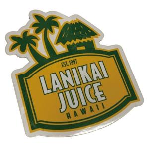 LanikaiJuice プリントステッカー ラニカイ ジュース グリーン HAWAII ハワイ 人気店 雑貨｜agstyle