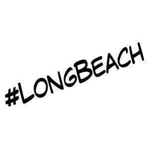 ハッシュタグシリーズ #LONGBEACH オリジナル カッティングステッカー｜agstyle