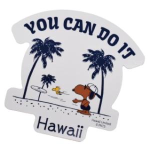 ハワイ限定 日焼け スヌーピーYOU CAN DO IT ステッカー Moni Honolulu モニ ホノルル Hawaii ハワイ 雑貨 ワイキキ SNOOPY ウッドストック Waikiki｜agstyle