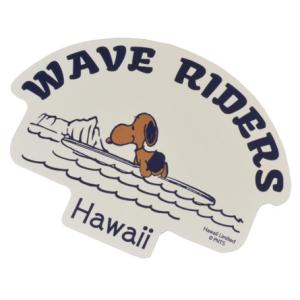 ハワイ限定 日焼け スヌーピー WAVE RIDERS ステッカー Moni Honolulu モニ...