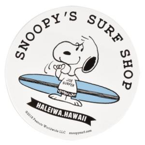 SNOOPY’S SURF SHOP ステッカー 丸型 ハワイ 雑貨  限定 スヌーピー SNOOPY JOE サーファー SURF ノースショア NorthShore hawaii ハレイワ H2 HALEIWA｜agstyle