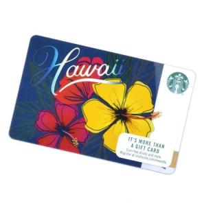 Starbucksカード HAWAII ハイビスカス US版  ハワイ 雑貨 スタバ ホノルル スターバックス コーヒー Honolulu カード ワイキキ Waikiki ハワイ限定 マノア 花｜agstyle