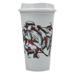 スターバックス アメリカ限定 リユーザブルカップ Coffee Cherry 柄 473ml グラン...