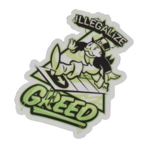 UDOWN illegalize Greed プリントステッカー ユーダウン hawaii ハワイ ...