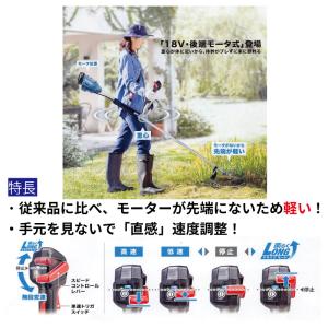 マキタ 充電式草刈機 MUR195UDZ 草刈...の詳細画像2