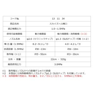ヤマホ工業 スカイズーム噴口 噴霧器 手動 手...の詳細画像3