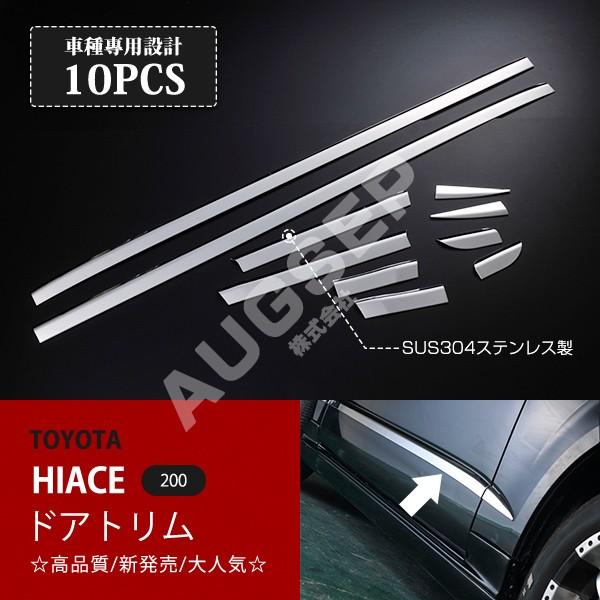 [割引]トヨタ ハイエース 200系 1/2/3/4/5/6/7型 サイドドアアンダートリム サイド...