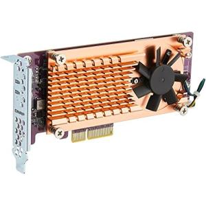 QNAP Dual M.2 22110/2280 PCIe SSD expansion card QM2-2P-244Aの商品画像