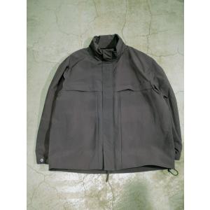 STILL BY HAND (スティルバイハンド) BL01233 STAND COLLAR BLOUSON スタンドカラーブルゾン BLUE GRAY｜ah1982