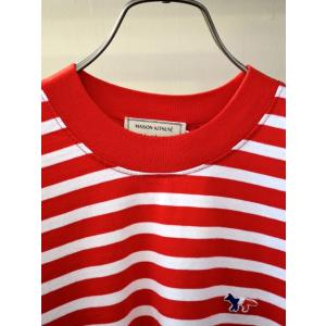 MAISON KITSUNE メゾンキツネ L/S MARIN TEE-SHIRT TRICOLOR...